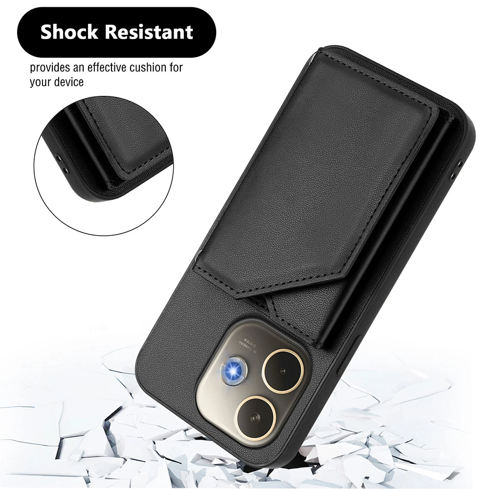 Sleek Wallet Case with Card Slots and Back Cover