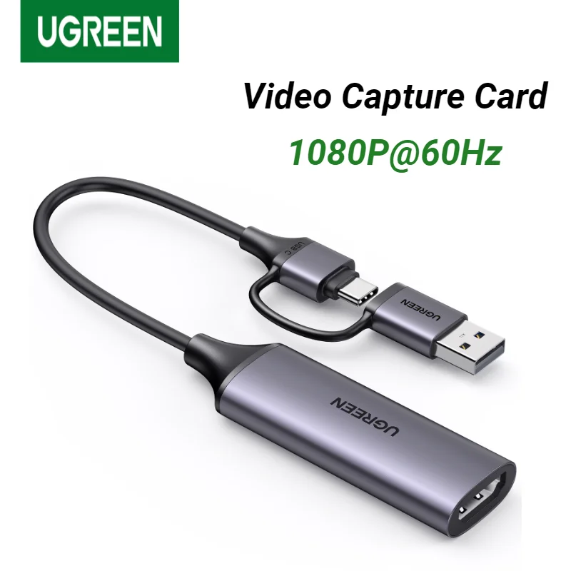UGREEN HDMI Video Capture Card 1080P@60Hz HDMI to USB Type C Video