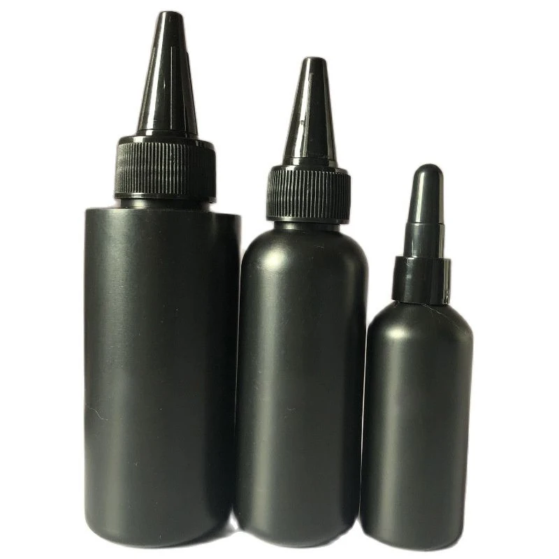 30ml HDPE 트위스트 캡 빈 애완 동물 플라스틱 병 용기, 뾰족한 입 병 플라스틱 리필 병, 100 개