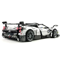 MOC 002 Super Sports Car Hypercar Huayra Model Building Blocks Technical Vehicle Brick Assembly Toy Christmas Gift For Kid Adult 3