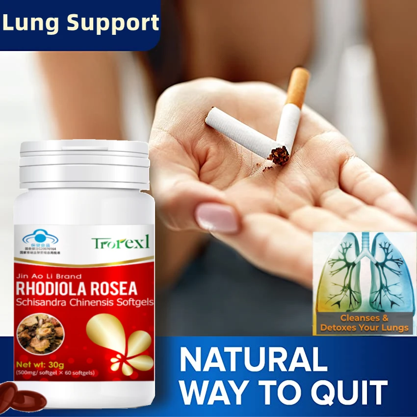 Lung Cleanse Detox Quit Smoking Pills Support Respiratory Health Mucus