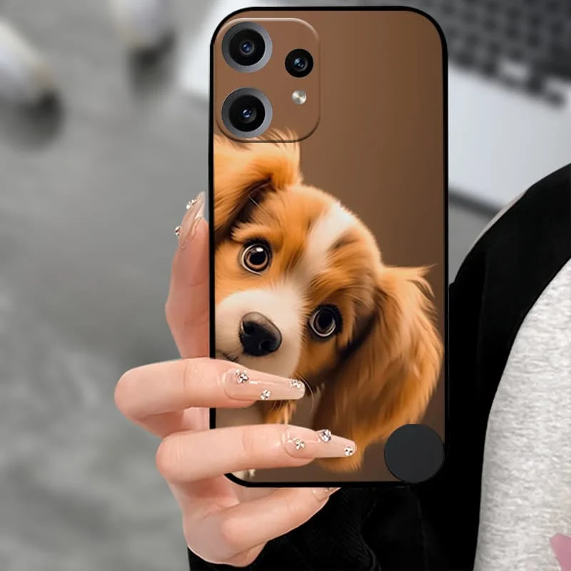 Premium Soft TPU Silicone Back Cover with Camera Protector - Black Bumper Case