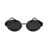 Luxury unisex metal sunglasses, oval-shaped, fashionable, UV400 protection, elegant tints for men and women Glasses Googles - Image 6