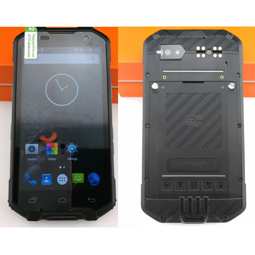  HIDON Smartphone resistente IP68, teléfono celular 4G LTE,  3GB/32GB, pantalla IPS de 5.0 pulgadas, con IP68 impermeable/a prueba de  polvo/a prueba de golpes, teléfonos celulares GPS para exteriores  (naranja+negro o verde +