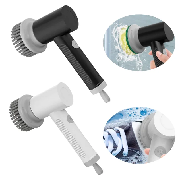 Brosse de nettoyage électrique sans fil, brosse de nettoyage  professionnelle pour la cuisine et la vaisselle, Gadgets de salle de bain -  AliExpress