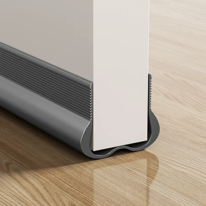thumbnail image 1 of EPE Foam and Leather Adjustable Door Draft Stopper Weather Seal Strip, Size 93x10.5cm, 1 of 3