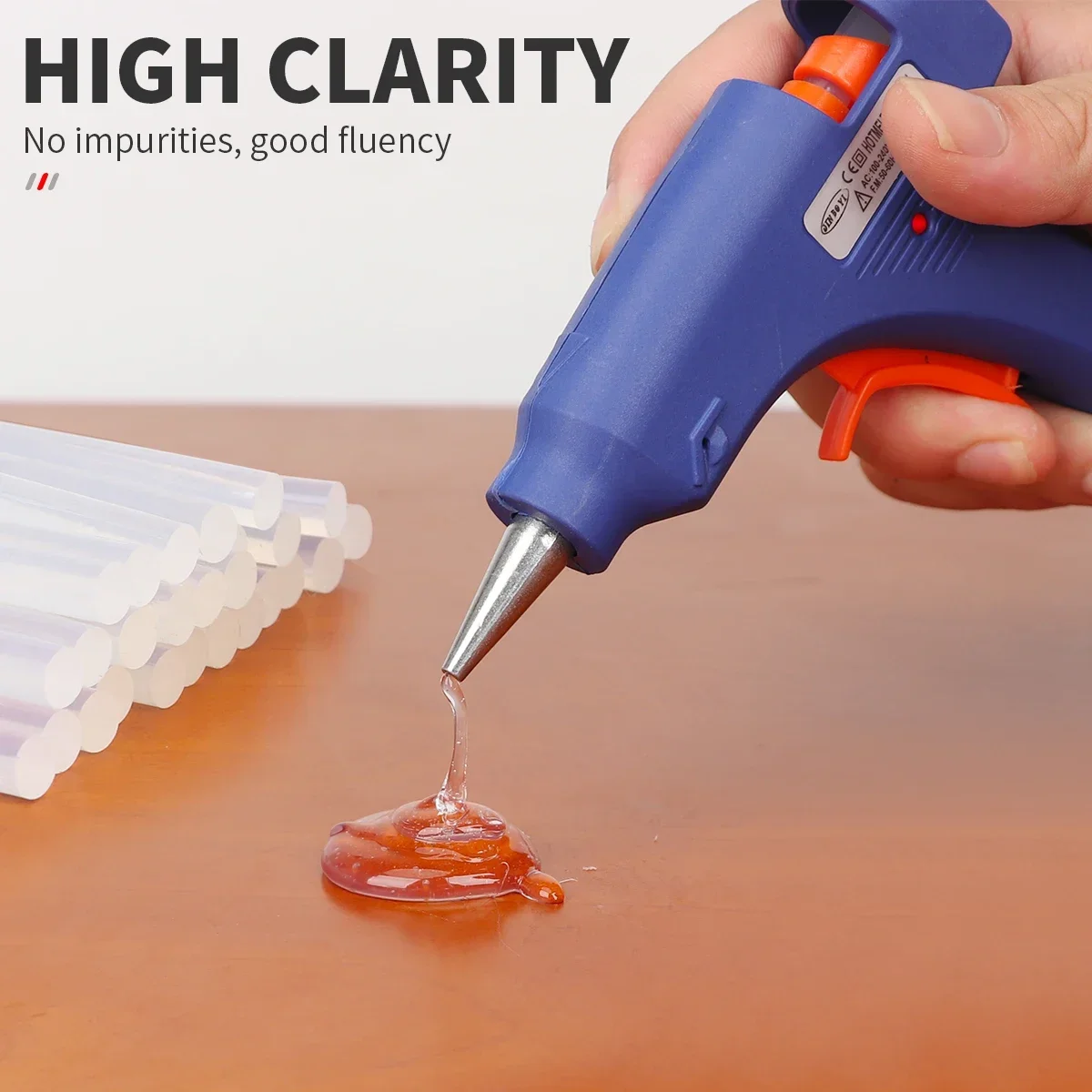 Hot Melt Glue Gun Hot Glue Gun 20W DIY Mini Household Industrial Guns Heat Temperature Thermo EU Electric Repair Tool Use 7mm Glue Sticks