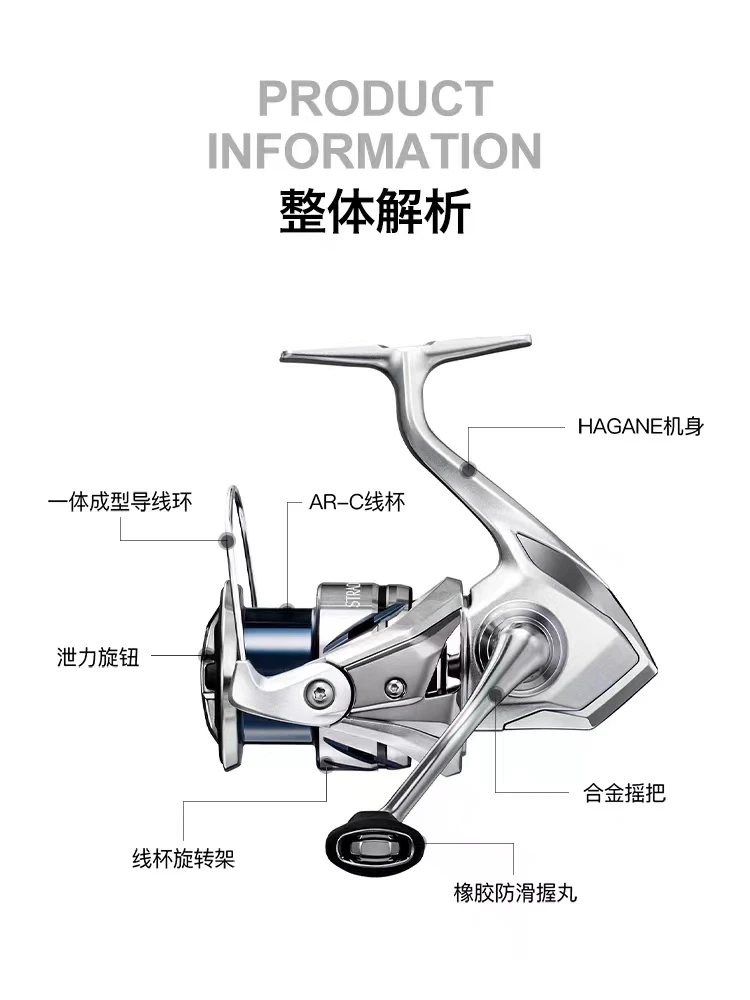 2023 New SHIMANO STRADIC FM Spining Fishing Reel Saltwater 1000 2000 2500  3000 4000 5000 - AliExpress