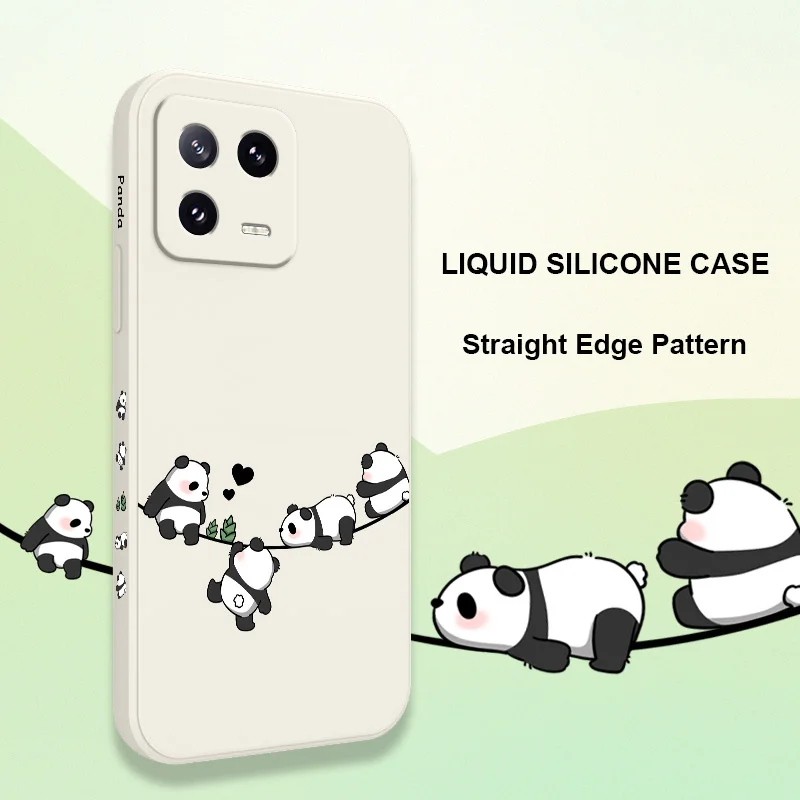 Baby Panda Liquid Silicone Phone Case Cover