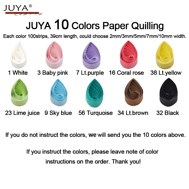 7 Blue Colors,Width 3mm Juya Paper Quilling Set 54cm Length Up to 42 Shade Colors 6 Pack 