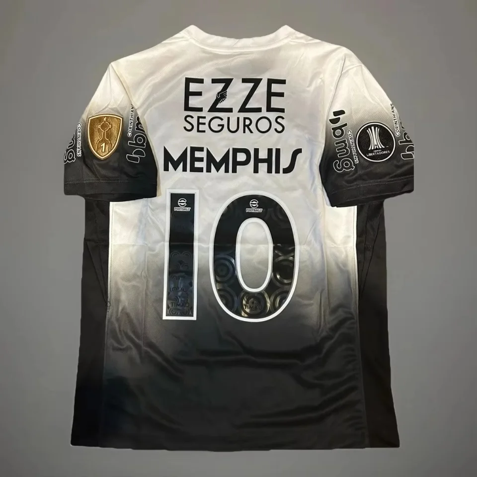 Summer Mens 2025 Corinthians Jersey #10 Memphis Depay 3d printing