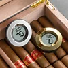 Mini Insert Digital Cigar Hygrometer Thermometer Humidor Portable Accessories for Cigars Hygrometer Round Tobacco Gadget 2