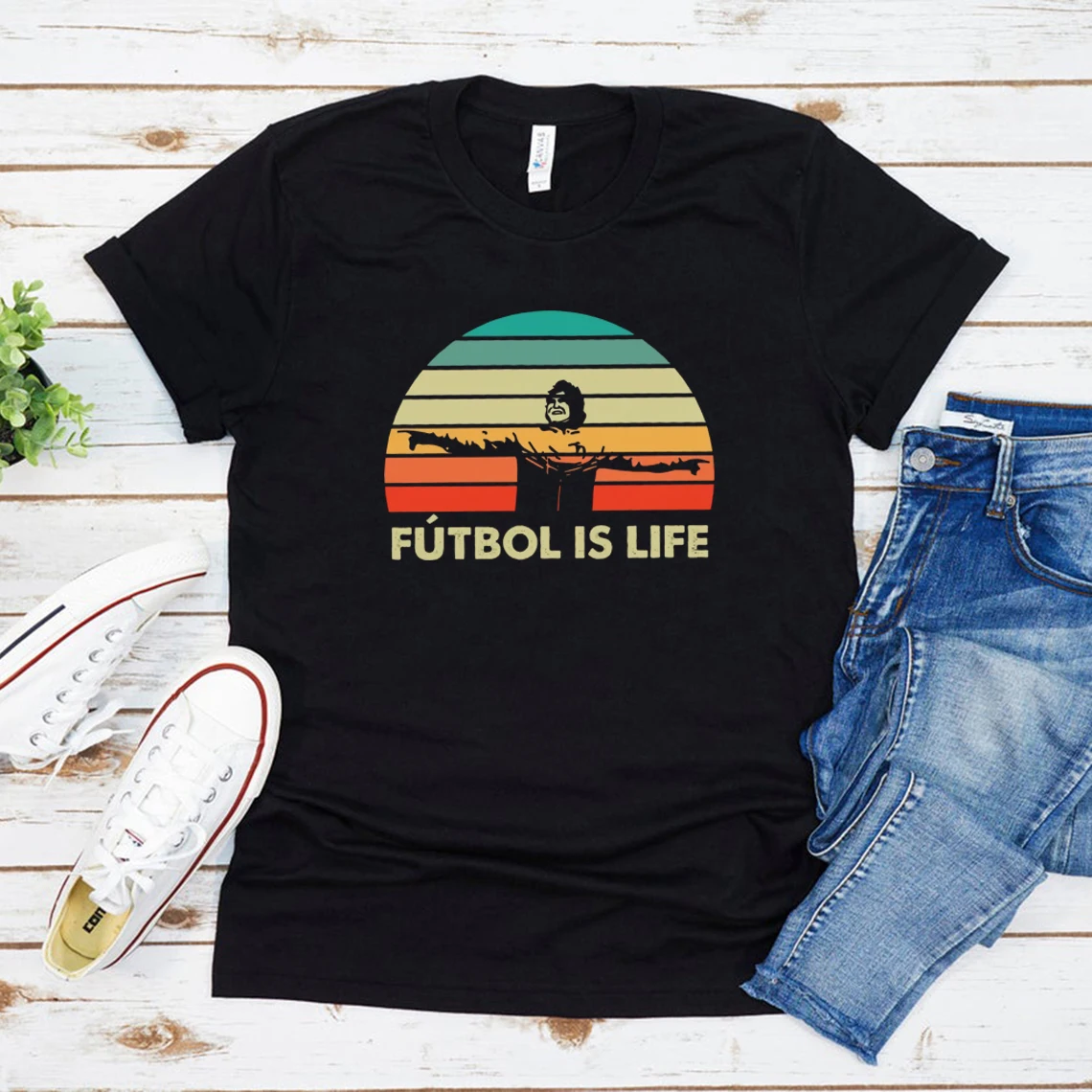 

Futbol Is Life Dani Rojas T-shirt Tv Show Dani Rojas Futbol Is Life Rainbow T-Shirt Short Sleeve Unisex Tees Graphic T Shirts