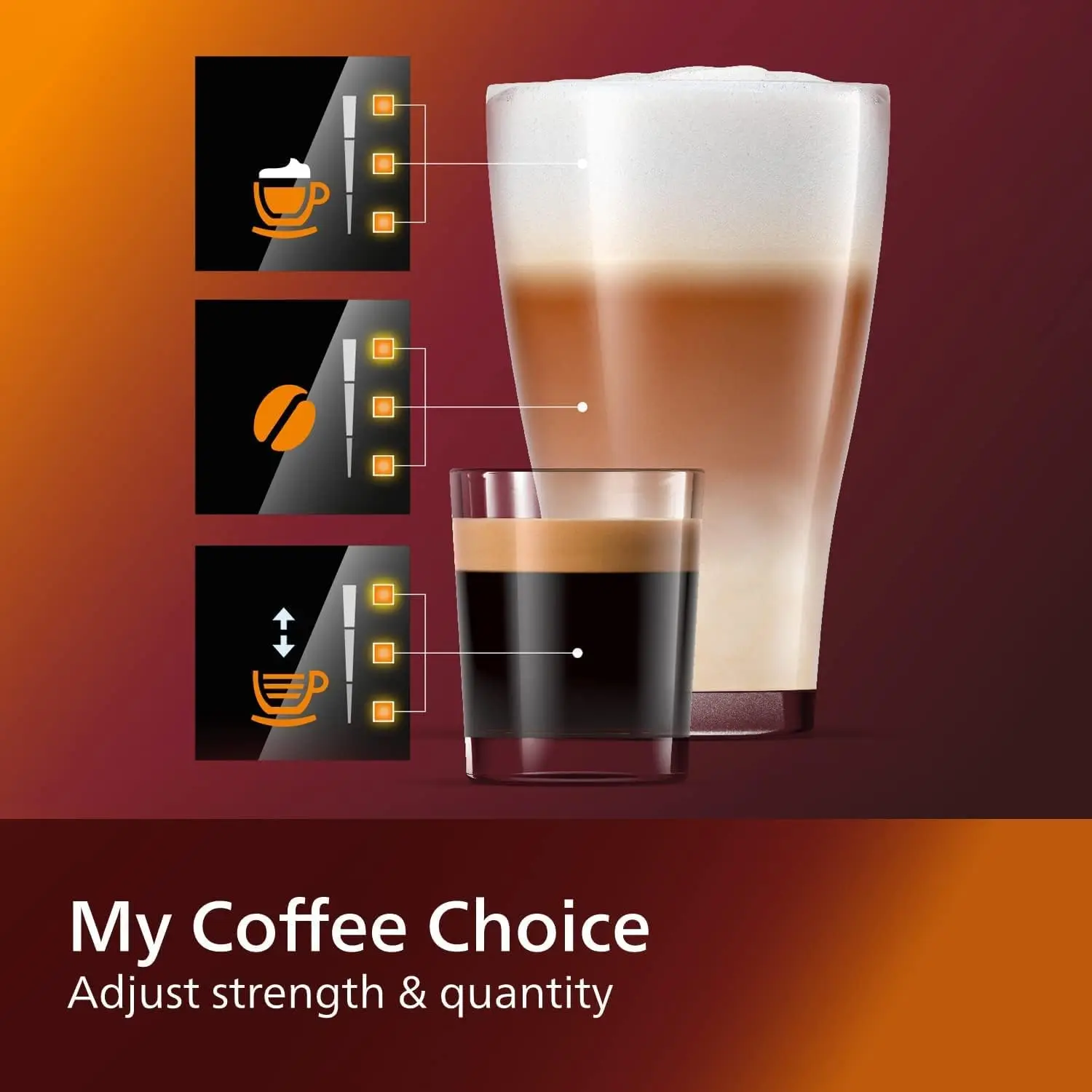 Series Fully Automatic Espresso Machine - LatteGo Milk System, 5 Coffee Varieties, Intuitive Touch Display 5