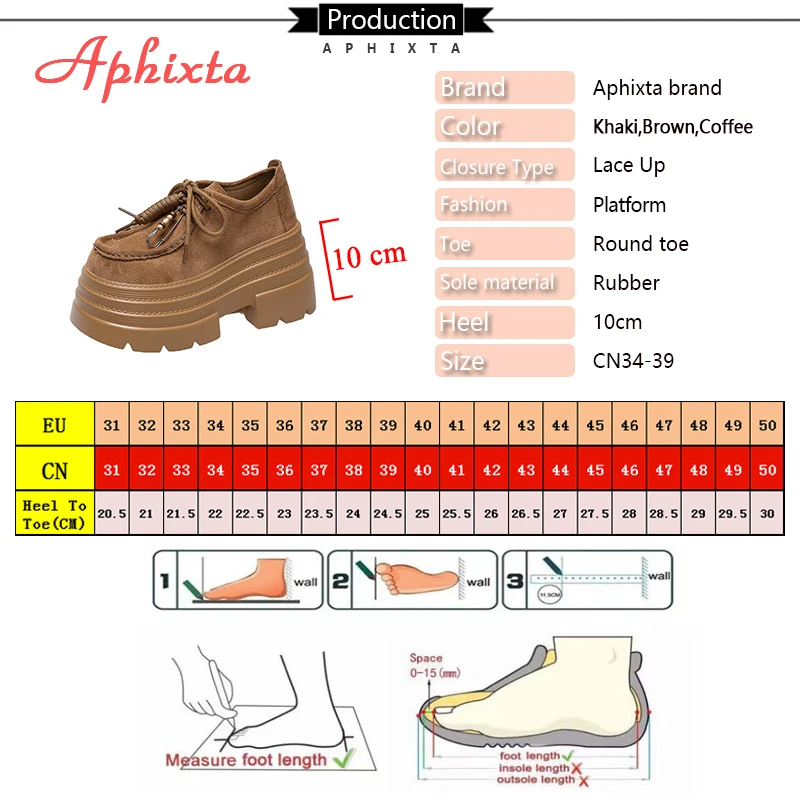 Aphixta Suede Upper Fringe Dec Women Ankle Boots 10cm High Heels Platform Woman Shoes Chunky Heel Lace Up Fashion Ladies Shoes