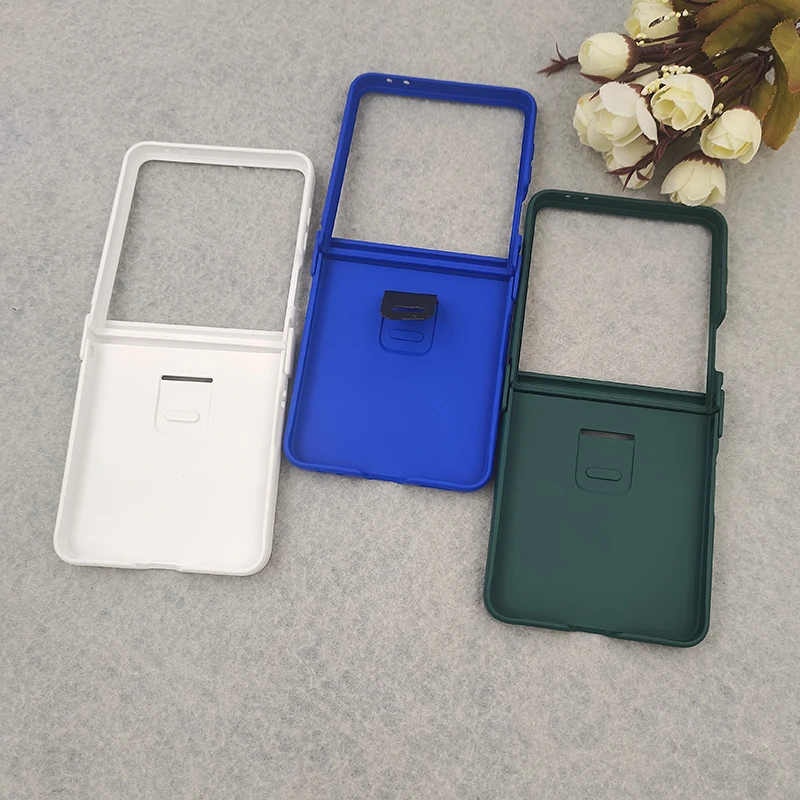 Luxury Ring Grip Matte Hard Phone Case with Finger Buckle and Shockproof Protection