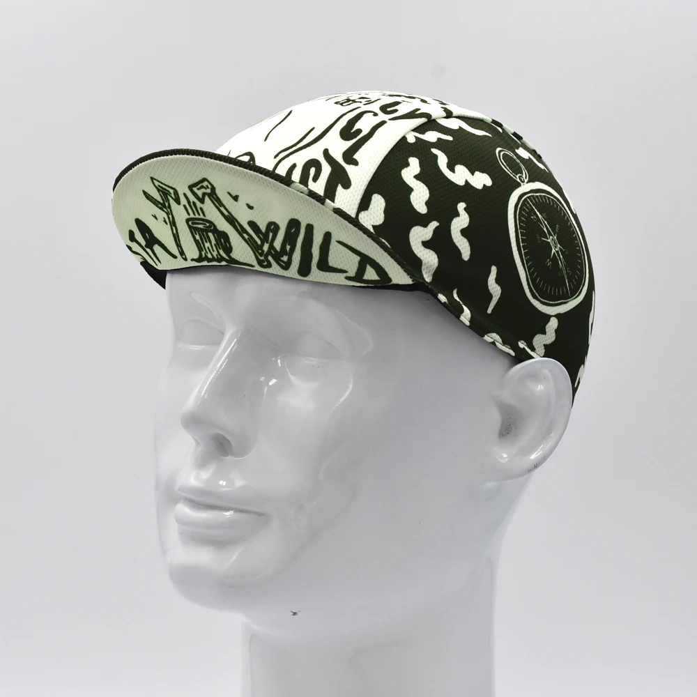Classic Green Print Cycling Caps Bicycle Cap For Men And Women Breathable UV proof Riding Hat Unisex 5