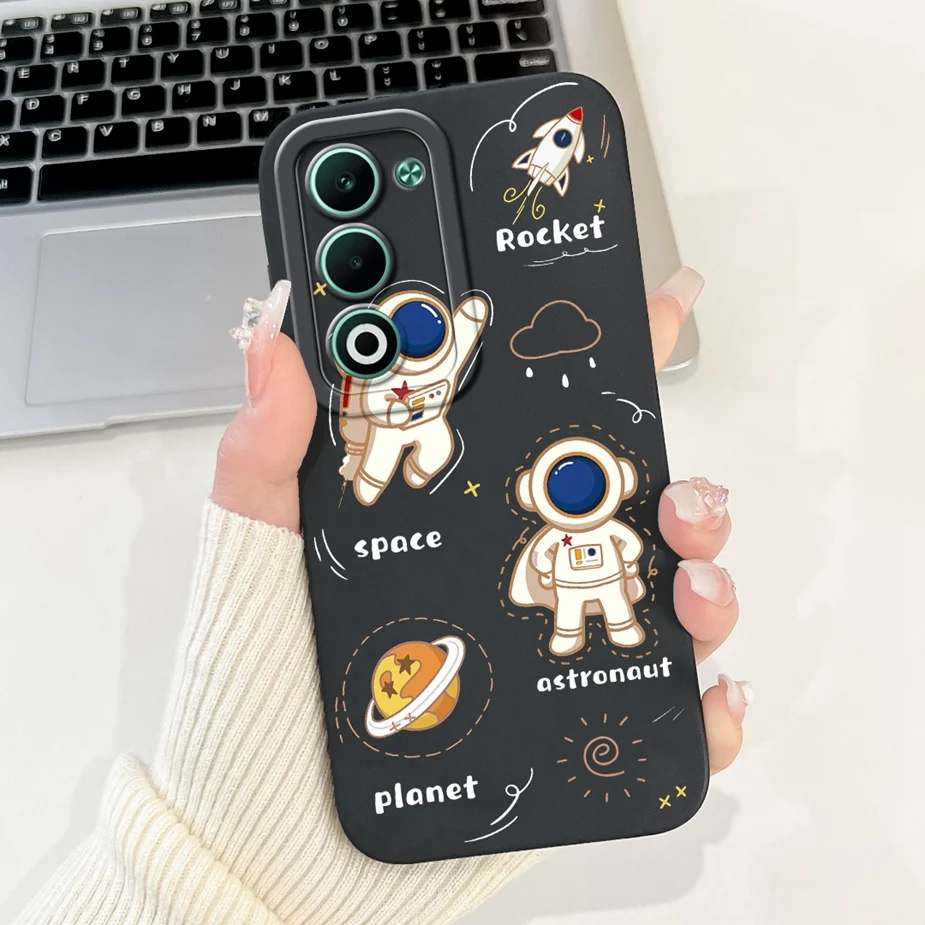 Cute Cat Dinosaur Cartoon Soft Silicone Matte Phone Case