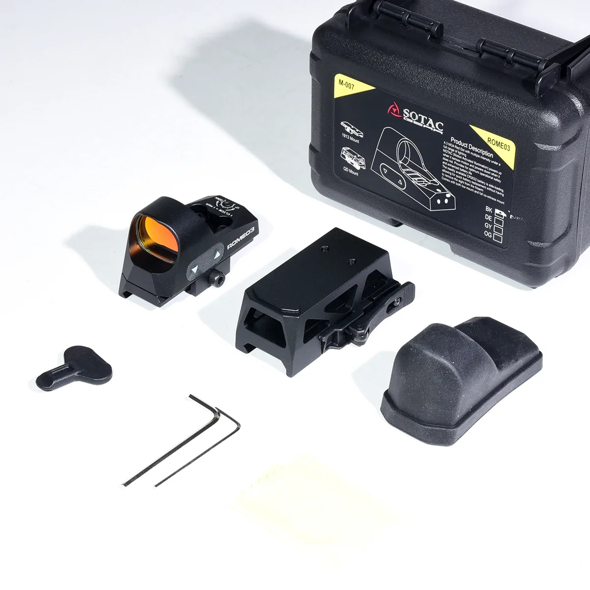 Tactical ROMEO3 1x25mm 3 MOA Compact Red Dot Reflex Sight Hunting Airsoft Equipment Optics Scope 20mm Picatinny Low & QD 6