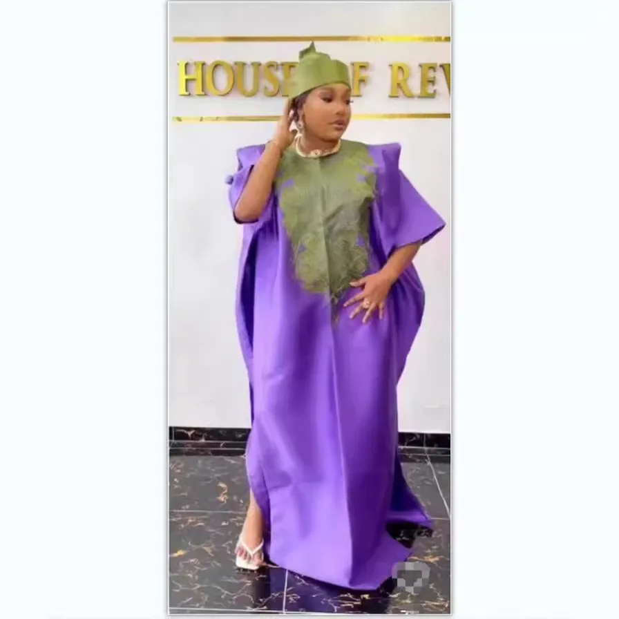 

Abayas African Dresses for Women 2024 Dashiki Ankara Outfits Gown Traditional Africa Clothing Robe Muslim Kaftan Maxi Long Dress