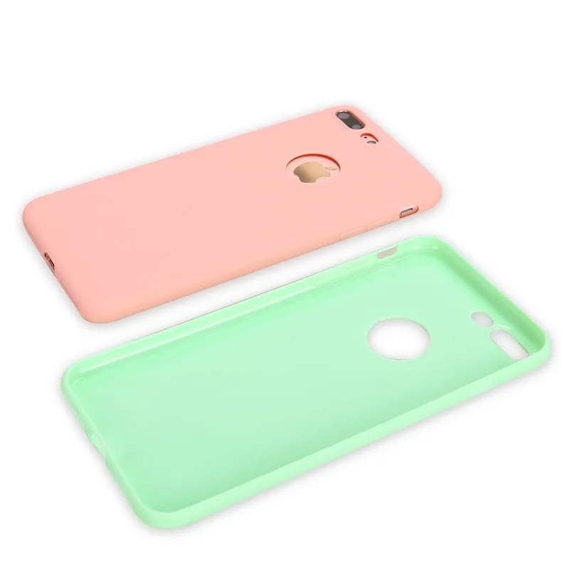 Matte Soft Silicone Candy Pudding Phone Protector Case