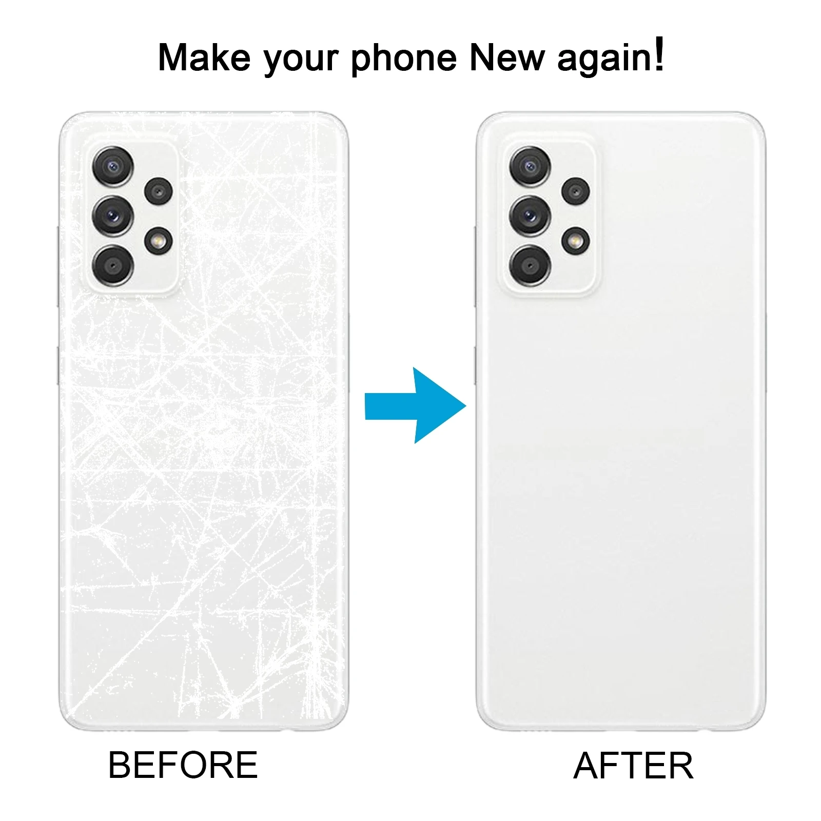 삼성 갤럭시 A52 5G / A52 4G 용 배터리 뒷면 커버 (카메라 렌즈 커버 포함) 전화 교체 액세서리