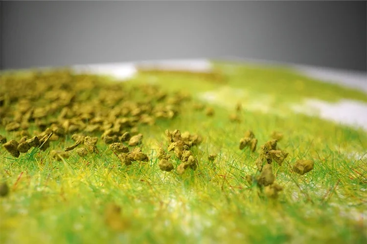 30 gr/beutel 3mm Statische Gras Baum Pulver Beflockung Laub HO OO N Z Skala Eisenbahn Zug Landschaft Militär Szene garten Dekoration – Detail 13