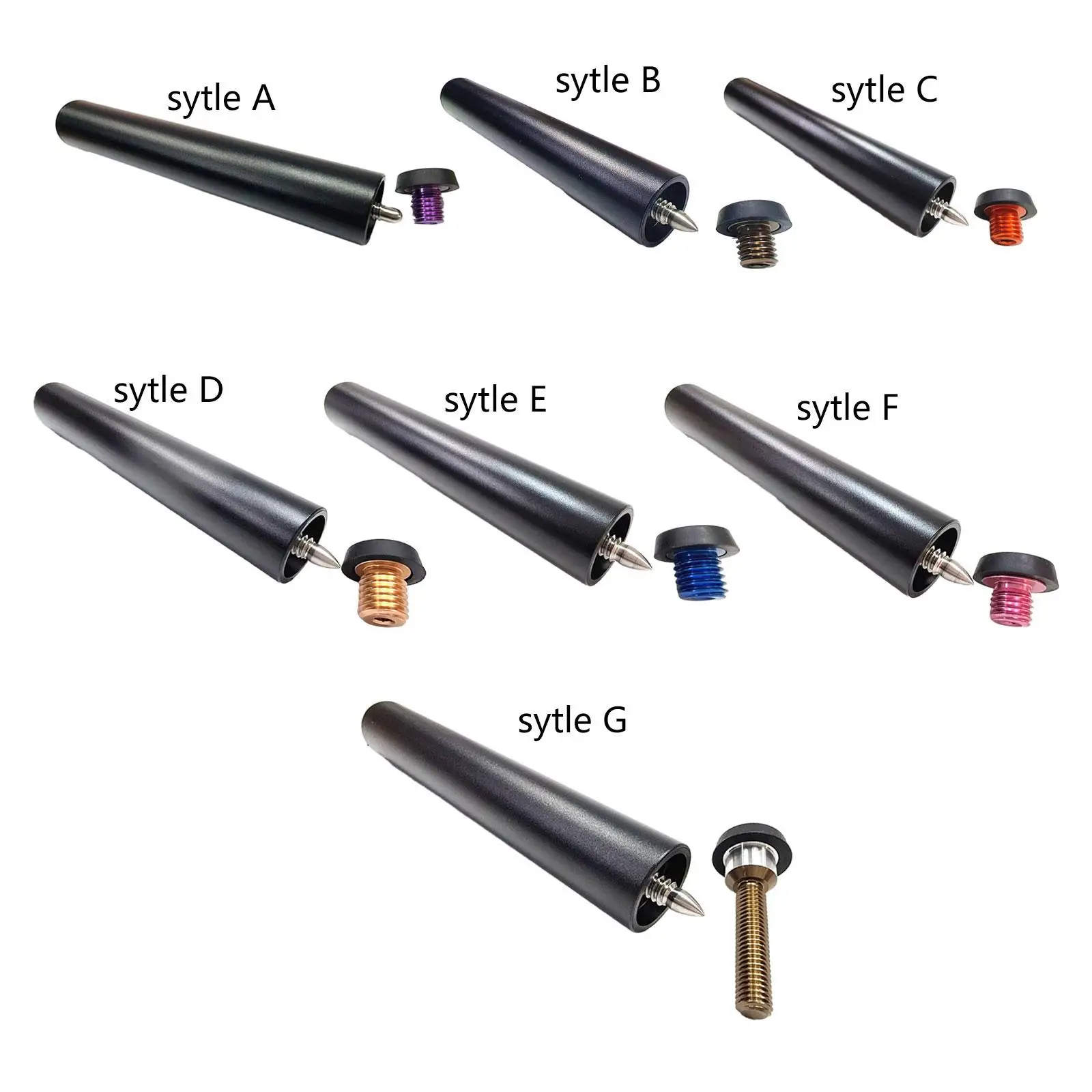Pool Cue Extender Billiard Snooker Cue Extension Aluminum Alloy Billiard Holder Billiards Cue Extension for Snooker Athlete