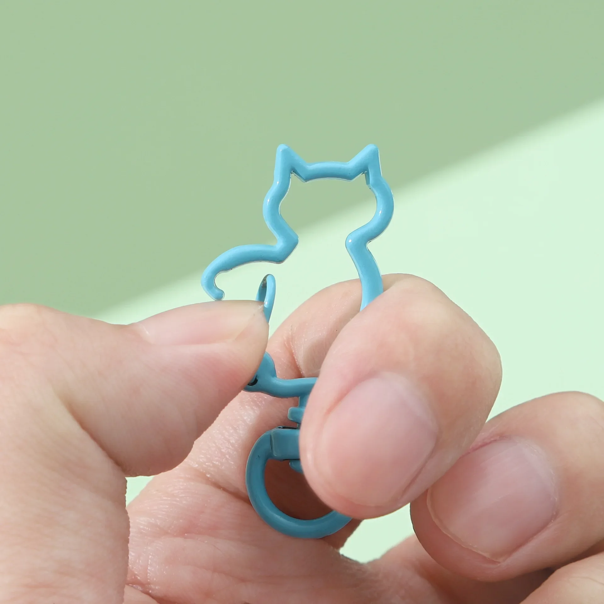 마카롱 컬러 금속 페인트 키체인, DIY 핸드메이드 액세서리, 휴대폰 체인 장식