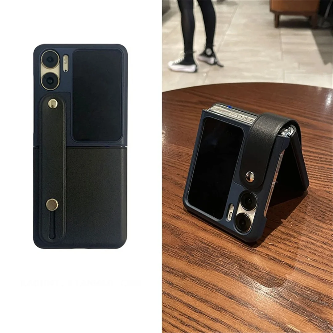 Luxury Korean Color Blocking Wrist Phone Case - Shockproof Back Cover