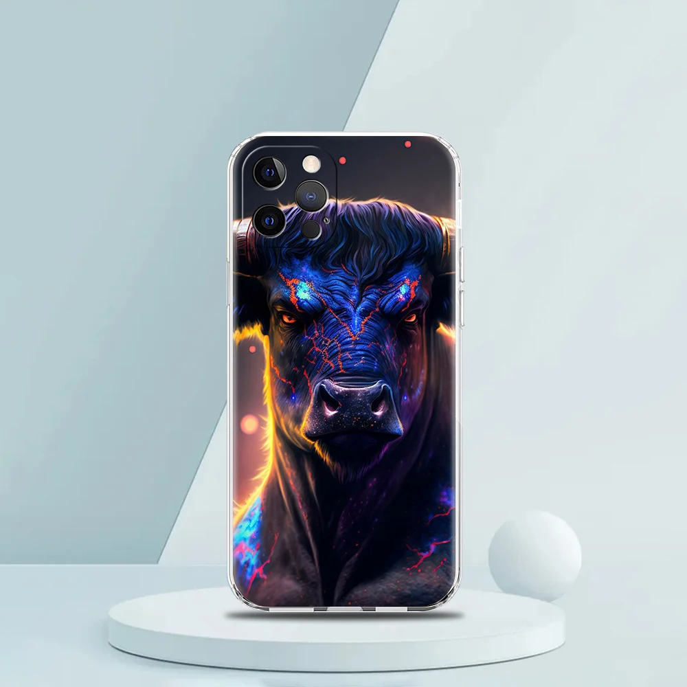 Mode Tier Löwe Tiger Wolf Handy hülle für iPhone 16 15 14 13 12 Pro Max Abdeckung weich für iPhone 11 Pro Max 7 8 plus xs xr Taschen – Detail 2