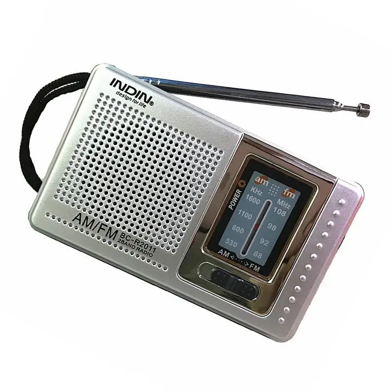 PortableRadiosAMFMForSeniorsBatteryOperatedPocketRadioWith