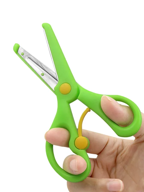 Toddler Scissors Safety Scissors For Kids Plastic Children Safety Scissors  Preschool Training Scissors For Cutting Tools Paper