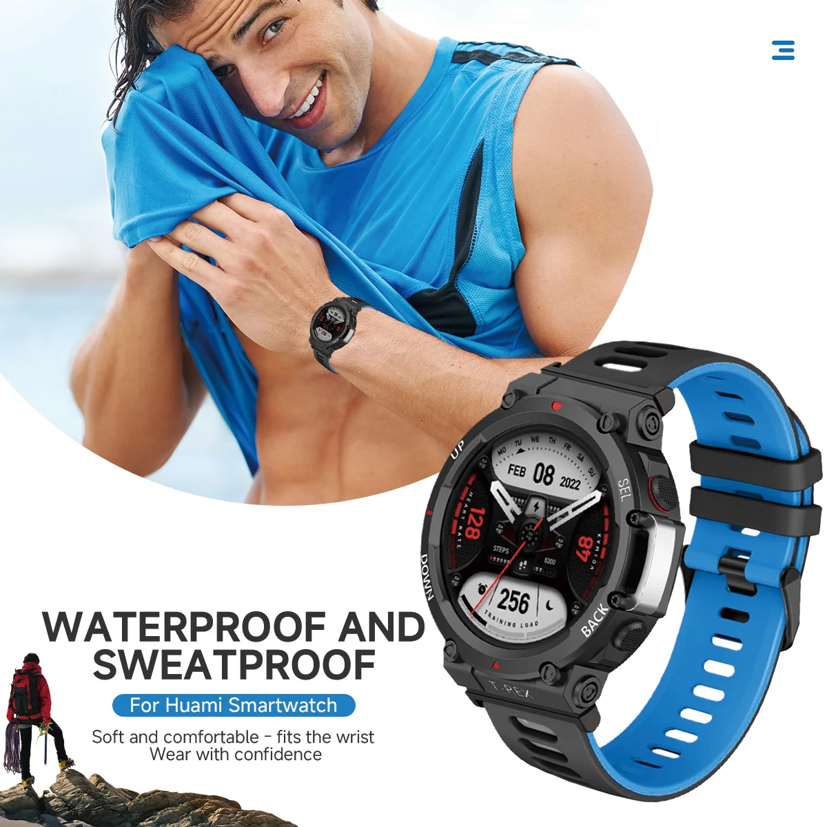 Silicone Sport Watchband Bracelet Accessories