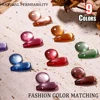 Vendeeni 9 Colors Crystal Wide Cat Eye Gel Nail Polish Set Magnetic UV Soak Off Gel Varnish Silver Snowlight Cat Eye Gel Lacquer 2