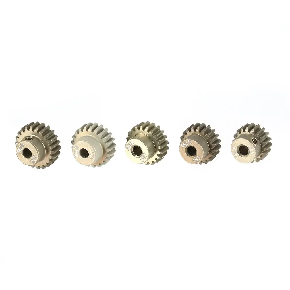 Pignon Moteur RC M0.6 13T-20T 3.175mm - Lot de 8 Couleurs