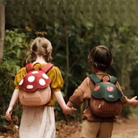 MILANCEL New Autumn Girls Backpack Kids Cute Mushroom Shaped Shoulders Bag Children Ice Cream Schoolbag 1