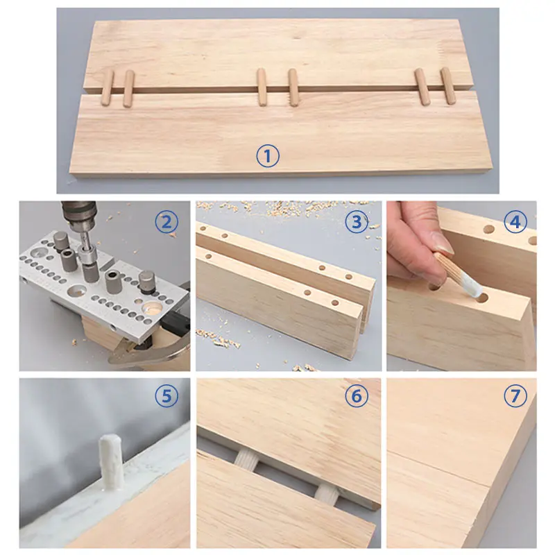 100Pcs/bag Round Wooden tenon 6*40mm Schima superba
