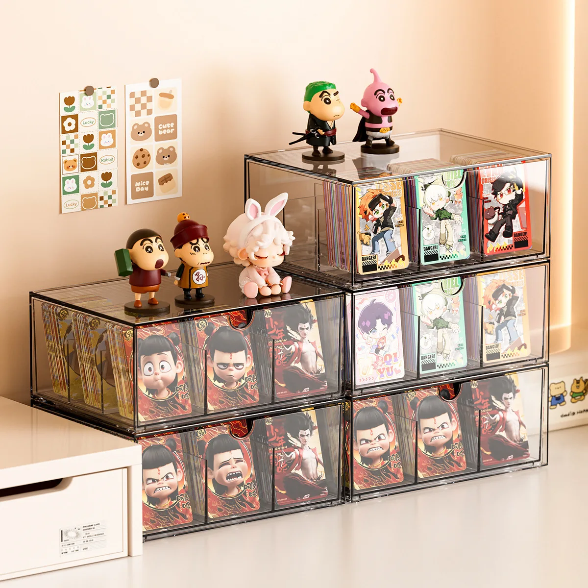 Large Capacity Cosmetic Display Children's Game Card Sorting Box ...