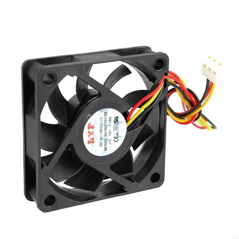 652F 60x60x15mm Fan 6015 12V for Brushless Computer Cooling Fan 3600RPM USB 3 Pin Sleeve Bearing PC Computer for Case Cool