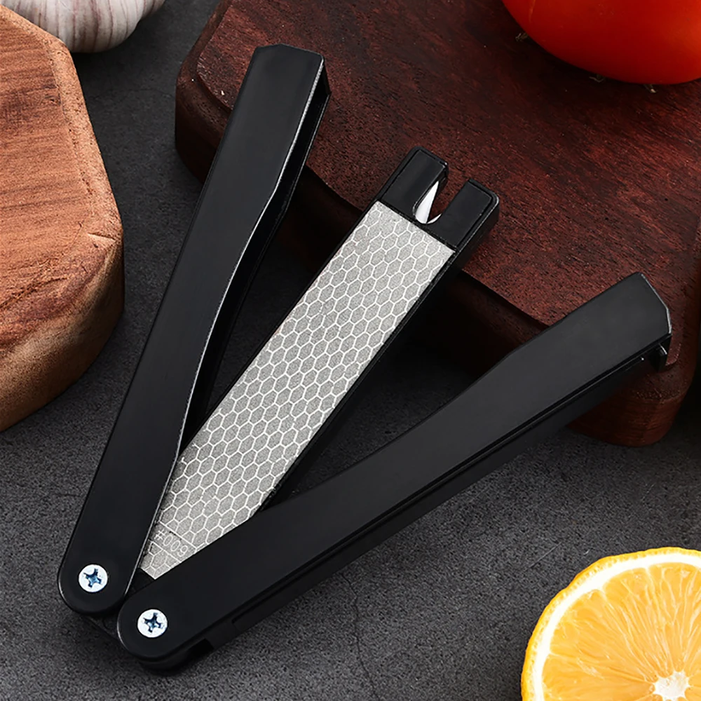 1pc Portable Double Side Grindstone Professional Kitchen Sharpener for Pocket Folding Knife Sharpening Stone Sharpener Diamond knife sharpener,kitchen knife sharpener,knife sharpening stone,diamond sharpening stone