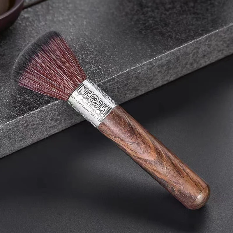 Premium Espresso Cleaning Brush - Black Wooden Handle for Barista and Coffee Tools
