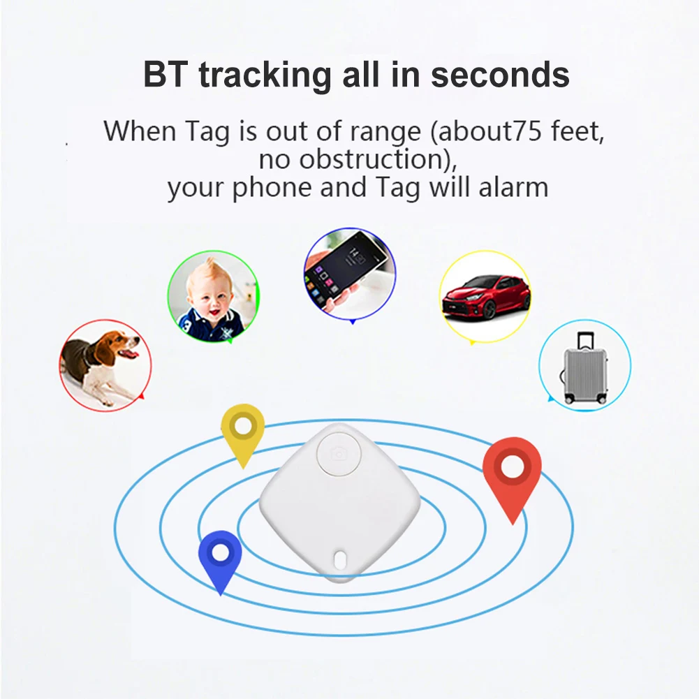 Tuya Smart Anti Lost Alarm Wireless Bluetooth Tracker Search Suitcase Key Pet Finder Location Record for