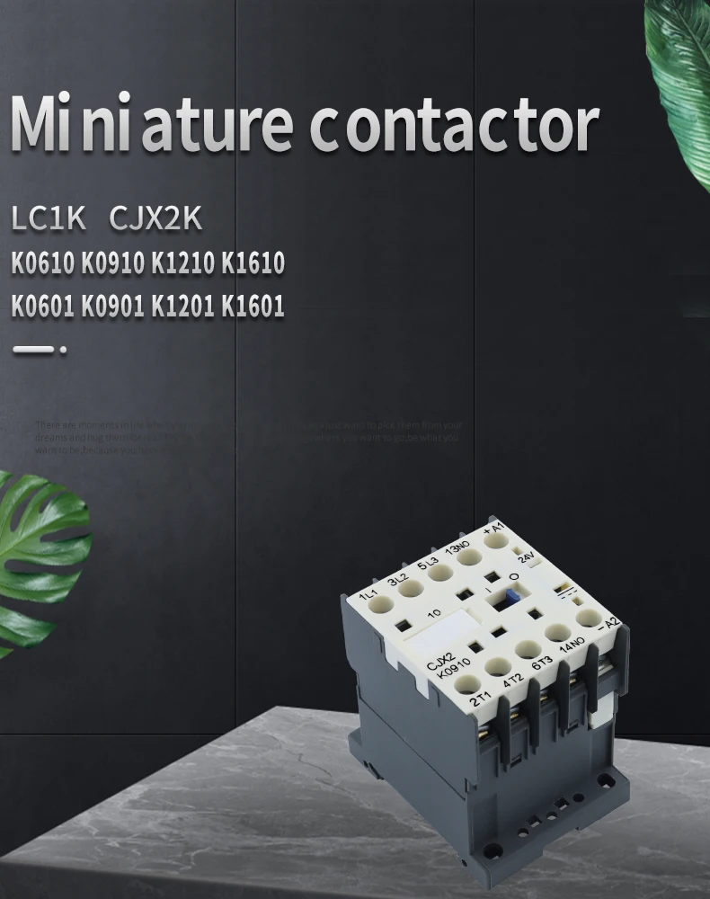 Description Picture 2 of itemSmall DC Contactor, CJX2K0910,1210,1610, 0901, 1201,1601,Mini Type Contactor, 220VDC,110VDC,48VDC,36VDC,24VDC,12VDC, 24VDC,12VDC