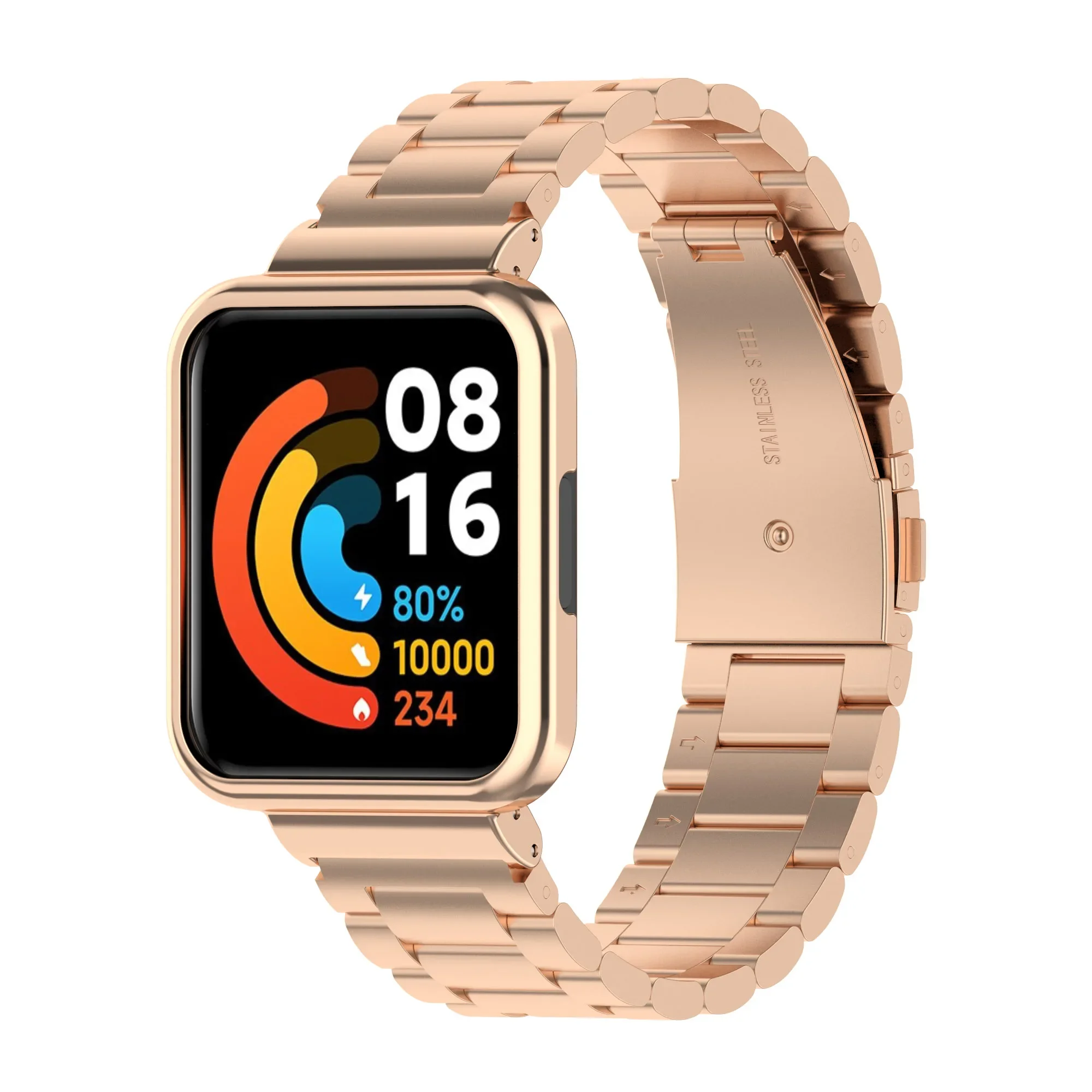 Magnetic Loop & Case Protector with Stainless Steel Bracelet and Metal Strap Cover