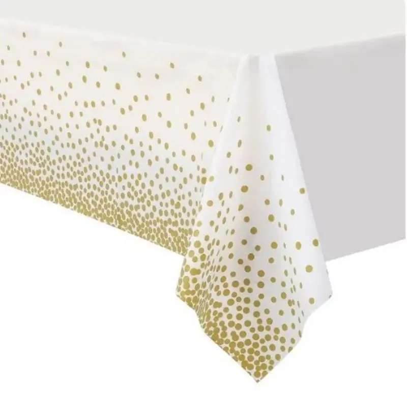 Disposable Tablecloth For Party Wedding Decor Happy Birthday Decoration 137*274cm party disposable tableware