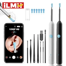 카메라가있는 시각적 귀지 클리너 5M 카메라가있는 안전한 귀지 제거 내시경 빛나는 검 이경 귀 청소 도구 귀 케어