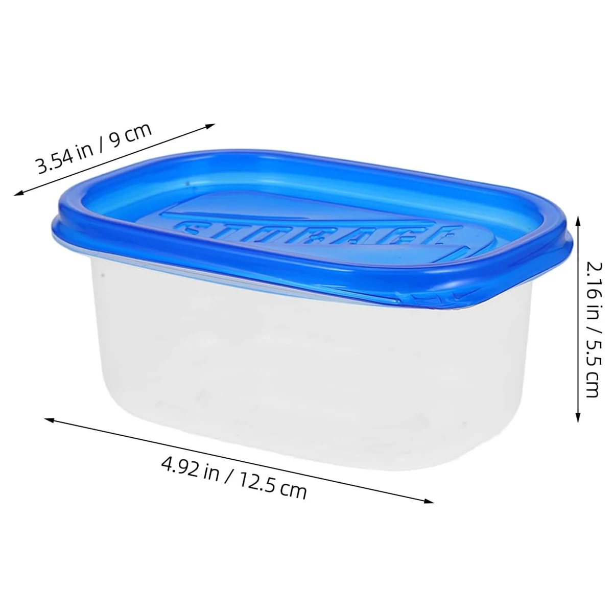 5 pcs Food Storage Containers Plastic Boxes Set 280ml Per Box For Kitchen Leakproof Freezable Box food storage containers