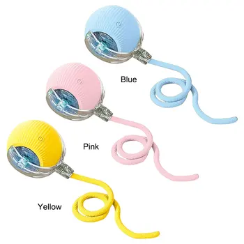 Interactive Cat Toy Ball USB Rechargeable Automatic Rolling Ball Funny Cat Toys Anti-Depression Pet Toy for Indoor Cat Kitten 4