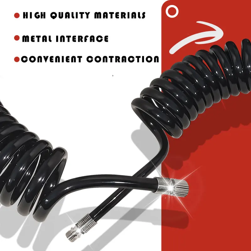 Airbrush Hose with 1/8’’ Fittings Sturdy Construction Tube Accessories Easy to Attach for Air Compressor Spray Pen Airbrush Kits 2